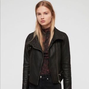 All saints bales leather jacket